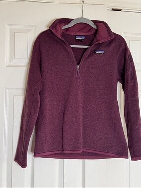 Patagonia Plum Quarter-Zip Fleece Pullover